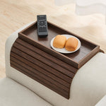Best jing 2-in-1 Bamboo Sofa Arm Tray with Detachable Cup Holder