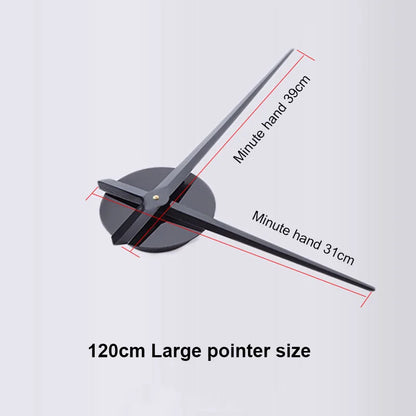 Large Frameless 3D Number Poster Clock