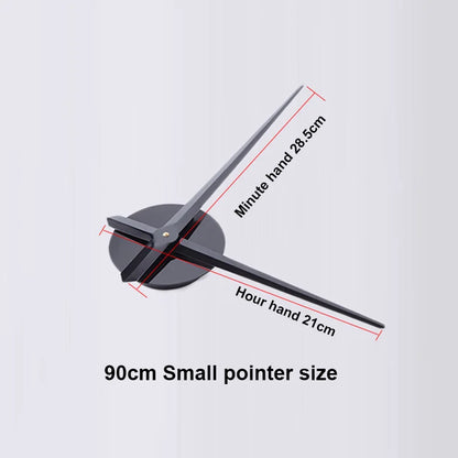 Large Frameless 3D Number Poster Clock