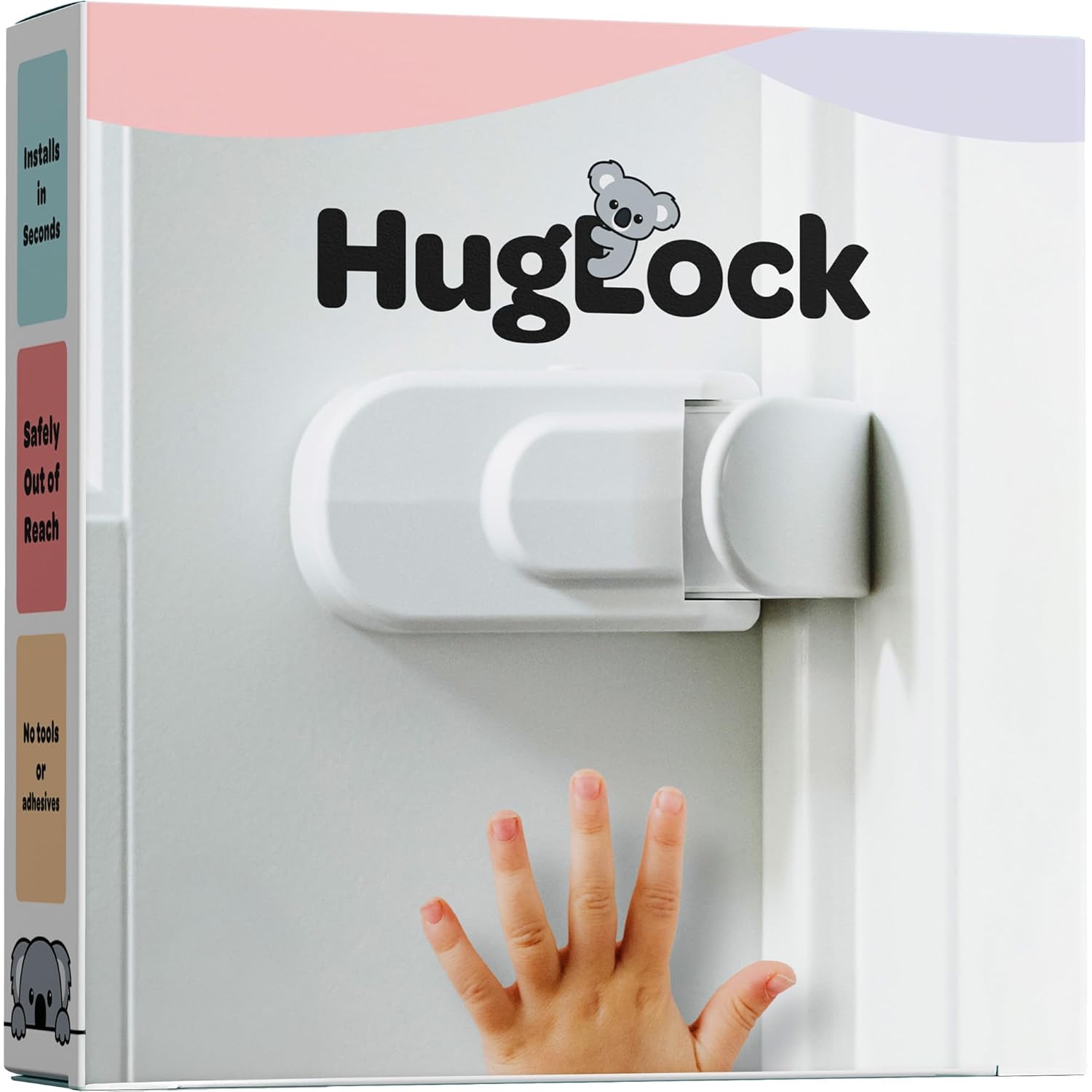 Huglock Snap-On Door Lock for Kids