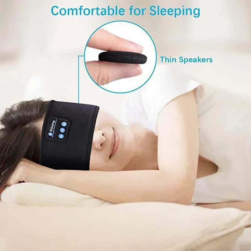 Wireless Bluetooth Earphone Sleeping Band Music Headphones Soft Elastic Comfortable Eye Mask Sleep Headset for Side Sleepers